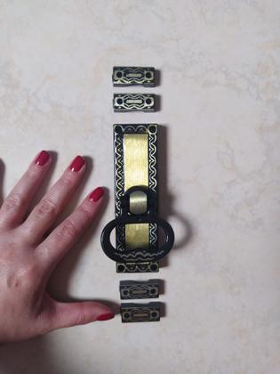 Imagem de Cremona colonial decorada fecho para janela trinco