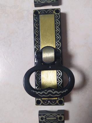 Imagem de Cremona colonial decorada fecho para janela trinco