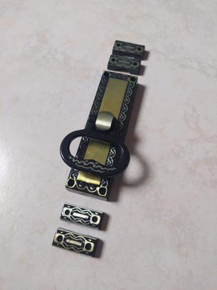 Imagem de Cremona colonial decorada fecho para janela trinco