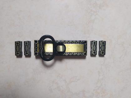 Imagem de Cremona colonial decorada fecho para janela trinco