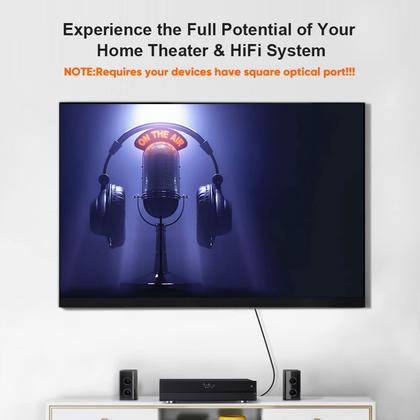 Imagem de Criação de cabo Toslink de fibra óptica de 50 pés para home theater