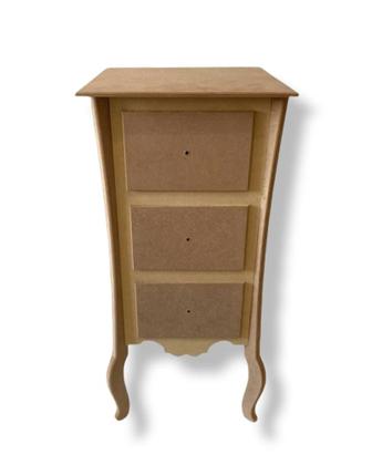 Imagem de Criado 3 Gavetas Organizador Mesa De Cabeceira  Quarto Mdf