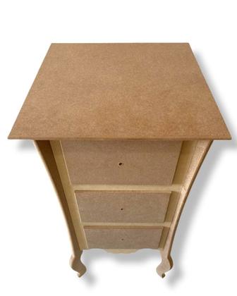 Imagem de Criado 3 Gavetas Organizador Mesa De Cabeceira  Quarto Mdf