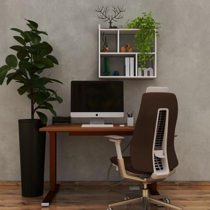 Imagem de Criado Rack Nicho Aparador Sala Quarto Escritório Branco