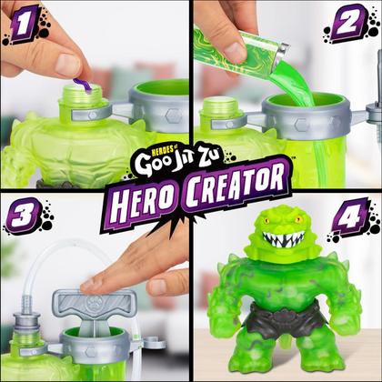 Imagem de Criador de Heróis com Boneco Elástico Rock Jaw - Goo Jit Zu