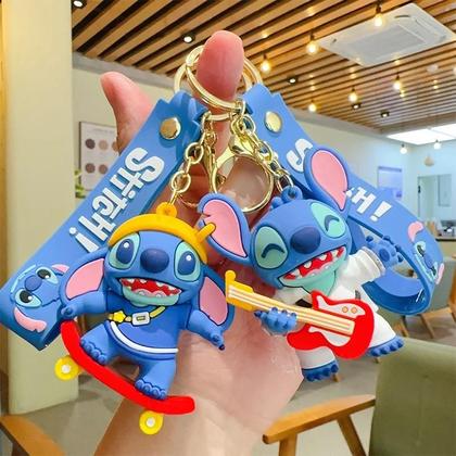 Imagem de Crianças Anime Disney Chaveiro Mickey Mouse Minnie Lilo Ponto Carro Pingente Brinquedo Presentes