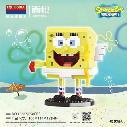 Imagem de Crianças Anime SpongeBob SquarePants Patrick Star Squidward Blocos De Construção Presentes De