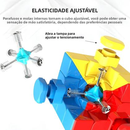Imagem de Crianças Cubo Mágico 3x3 2x2 4x4 Espelho Velocidade Quebra-cabeça Profissional Húngaro Cubo Mágico