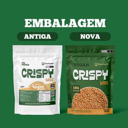 Imagem de CRISPY WISE Vegan 400g Crispie proteico à base de Proteína de ervilha