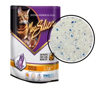 Imagem de Cristais Higiênico De Silica P/ Gatos Gel 1,6Kg Mec Silica