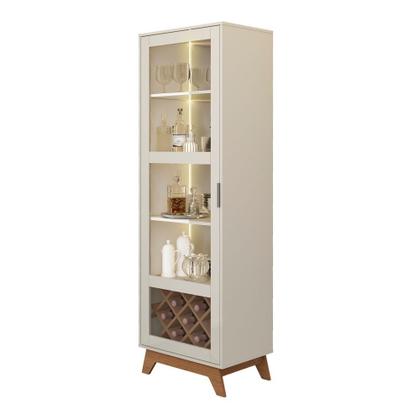 Imagem de Cristaleira 1 Porta de Vidro LED Mirage Artely
