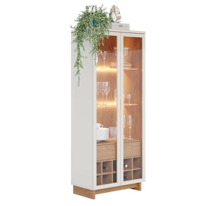 Imagem de Cristaleira 2 Portas 1 Gaveta com Adega Guanabara Móveis