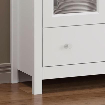 Imagem de Cristaleira 2 Portas 1 Gaveta Ditália E-954 Branco