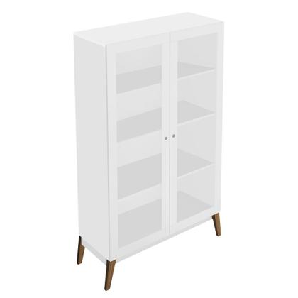 Imagem de Cristaleira 2 Portas de Vidro 0808 Branco - Genialflex