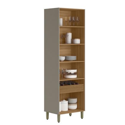Imagem de Cristaleira 2 Portas de Vidro e LED em MDF Allure