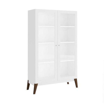 Cristaleira 2 Portas de Vidro GenialFlex - Branco Imagem de Cristaleira 2 Portas de Vidro GenialFlex - Branco