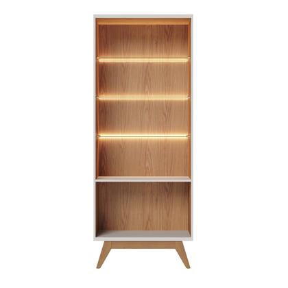 Cristaleira 2 Portas de Vidro Noronha com Led - Colibri Imagem de Cristaleira 2 Portas de Vidro Noronha com Led