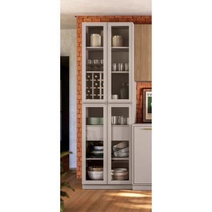 Imagem de Cristaleira 4 Portas Em Vidro Essence 230cm - Itatiaia Fendi