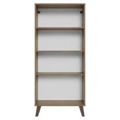 Cristaleira 70 cm 2 Portas de Vidro com Pés Trapézio Madesa Imagem de Cristaleira 70 cm 2 Portas de Vidro com Pés Trapézio Madesa