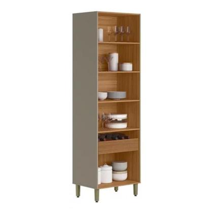 Imagem de Cristaleira Allure 0,70M 2 Portas 1 Gaveta Linea