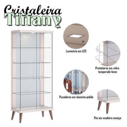 Imagem de Cristaleira Ambiente Tifanny Off White - Imcal