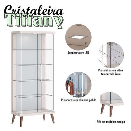 Imagem de Cristaleira Ambiente Tifanny Off White - Imcal