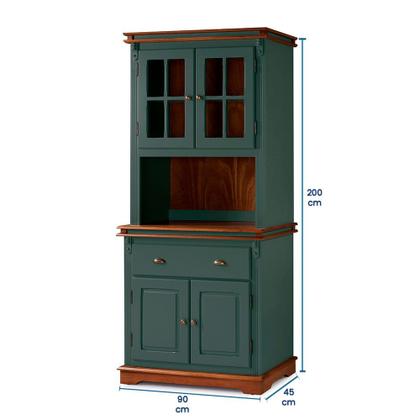 Imagem de Cristaleira Arca e Oratório 4 Portas 1 Gaveta Manchester 2002 Linz Móveis