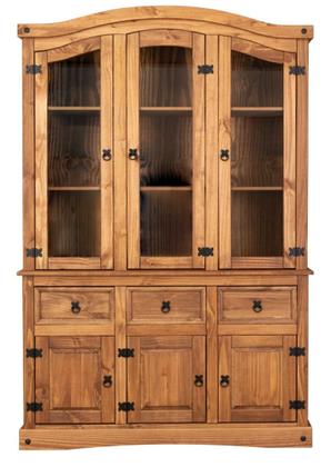 Imagem de Cristaleira Balcão 3 Portas com Vidro 3 Gavetas com Oratório