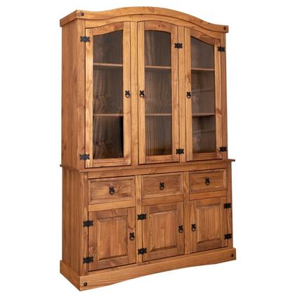 Imagem de Cristaleira Balcão 3 Portas com Vidro 3 Gavetas com Oratório