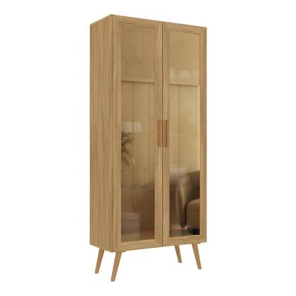 Imagem de Cristaleira com 2 Portas de Vidro Retrô 68cm Urban Multimóveis MP6040