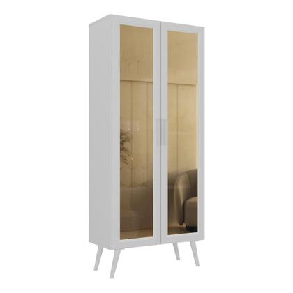 Imagem de Cristaleira com 2 Portas de Vidro Retrô 68cm Urban Multimóveis MP6040