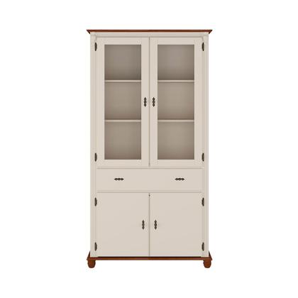 Imagem de Cristaleira de Vidro e Madeira Antique com 4 Portas e 1 Gaveta - 308