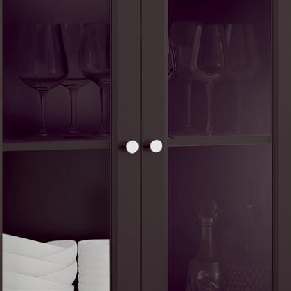 Imagem de Cristaleira Ditália 2 Portas 1 Gaveta E-954 Preto
