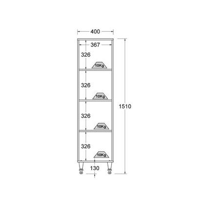 Cristaleira Estante para Livros 1 Porta Vidro E-963 - Ditália Móveis Imagem de Cristaleira Estante para Livros 1 Porta Vidro E-963