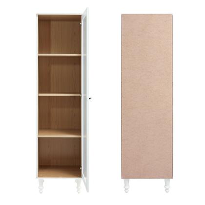Cristaleira Estante para Livros 1 Porta Vidro E-963 - Ditália Móveis Imagem de Cristaleira Estante para Livros 1 Porta Vidro E-963