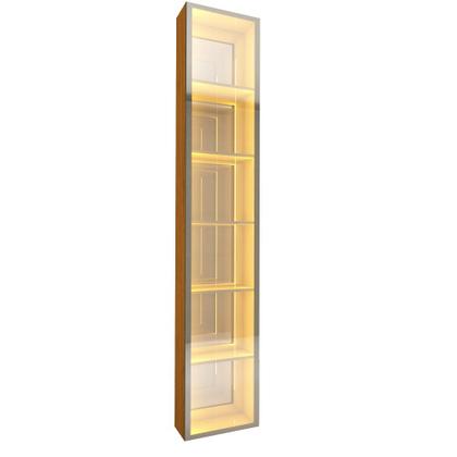 Imagem de Cristaleira Luminare Reflecta Led 100% Mdf Naturale - Gelius
