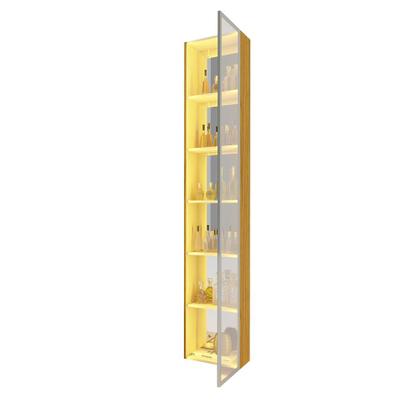 Imagem de Cristaleira Luminare Reflecta Led 100% Mdf Naturale - Gelius