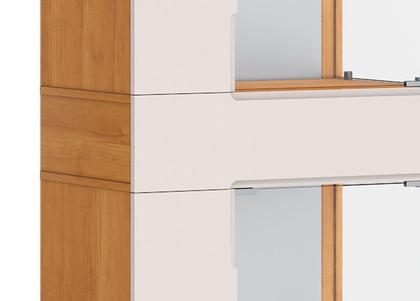 Imagem de Cristaleira Nuance AD Nature com Off White - Imcal Móveis