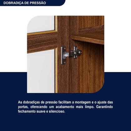 Cristaleira Roma Pinus com HDF Porta de Vidro Retrô - Rodmóveis Imagem de Cristaleira Roma Pinus com HDF Porta de Vidro Retrô