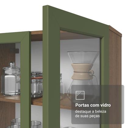 Imagem de Cristaleira Suspensa 70 cm 2 Portas de Vidro Vik Madesa R