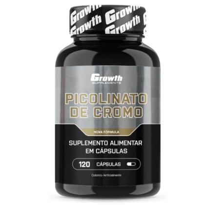 Imagem de Cromo Picolinato 120 Cápsulas Growth Supplements Kit 2 Potes