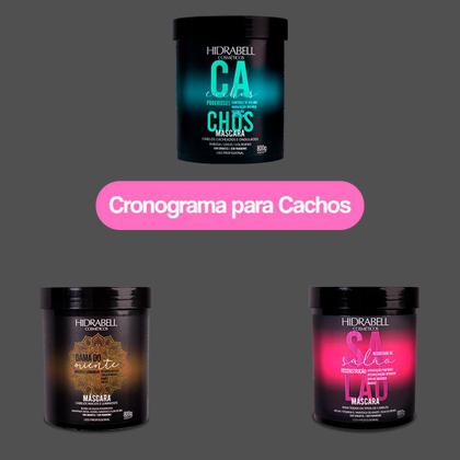 Imagem de Cronograma Capilar Cabelos Cacheados Kg Hidrabell