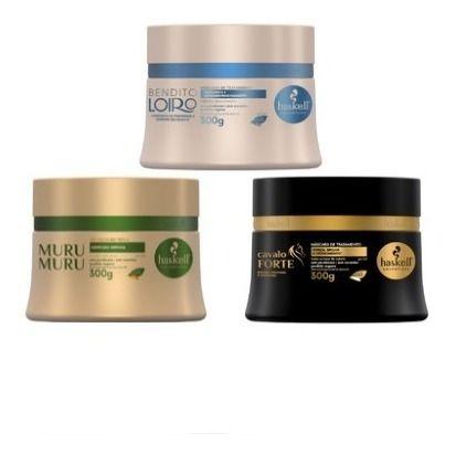 Imagem de Cronograma Capilar Haskell 3 Máscaras Cav Bend Muru 250g P