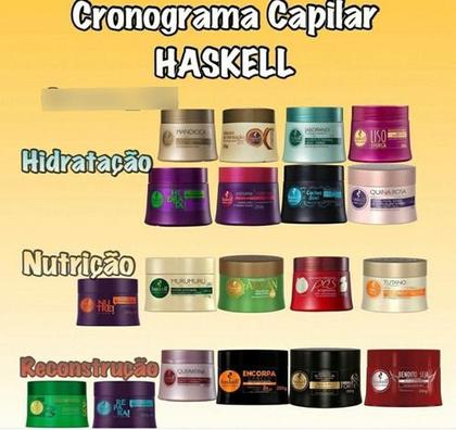 Imagem de Cronograma Capilar Haskell 3 Máscaras Cav Bend Muru 250g P