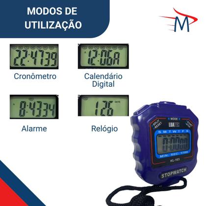 Imagem de Cronômetro Digital Esportivo Com Calendário Multifuncional