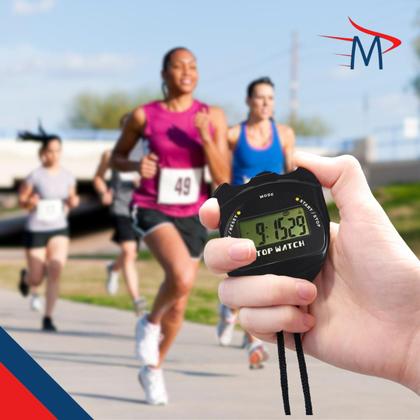 Imagem de Cronômetro Digital Multifuncional Alarme Azul Com 2 Apitos