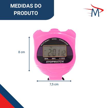 Imagem de Cronômetro Digital Multifuncional Alarme Profissional de Mão