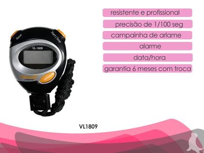 Imagem de Cronômetro Digital Profissional Vollo VL1809 Com Alarme e Relógio