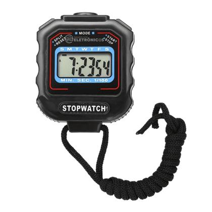 Imagem de Crônometro Display LCD Digital Esportivo Multifuncional Para Acompanhar Revolução KL103