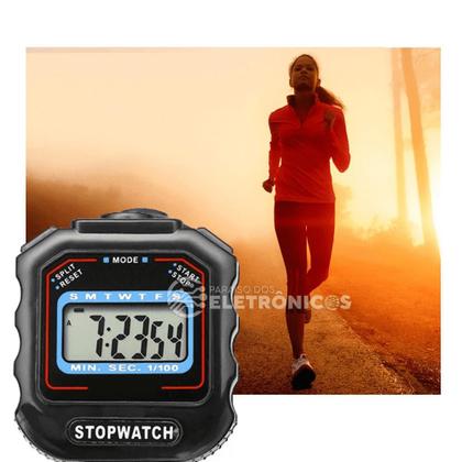 Imagem de Cronometro Display LCD Digital Esportivo Multifuncional Para Acompanhar Revolução KL103
